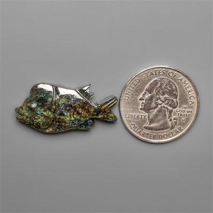 Velvet Obsidian Goldfish Carving