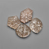 Peach Moonstone Mughal Carvings Lot