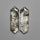 Step Cut Green Rutilated Quartz Pair