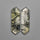 Step Cut Green Rutilated Quartz Pair