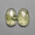 Rose Cut Green Rutilated Quartz Pair