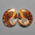 Ammonite Fossil Pair with Suture Pattern