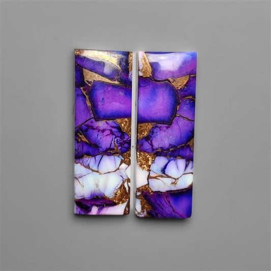 Violet Dahlia Purple Mohave Turquoise Pair