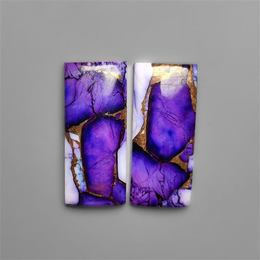 Violet Dahlia Purple Mohave Turquoise Pair