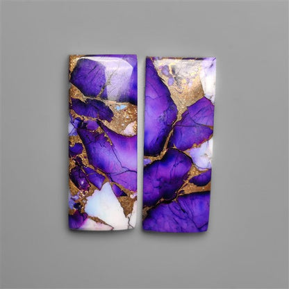 Violet Dahlia Purple Mohave Turquoise Pair