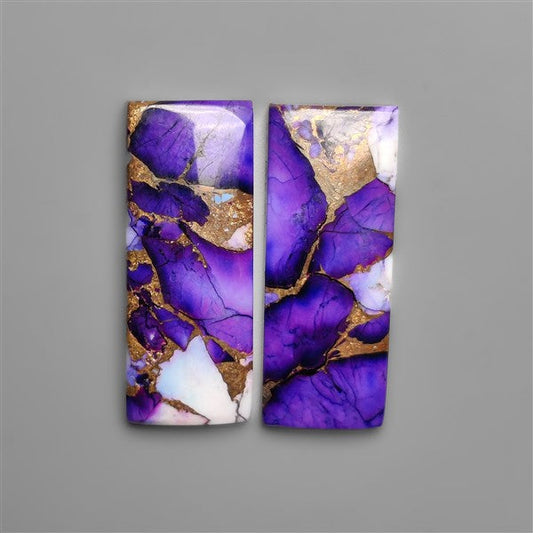 Violet Dahlia Purple Mohave Turquoise Pair