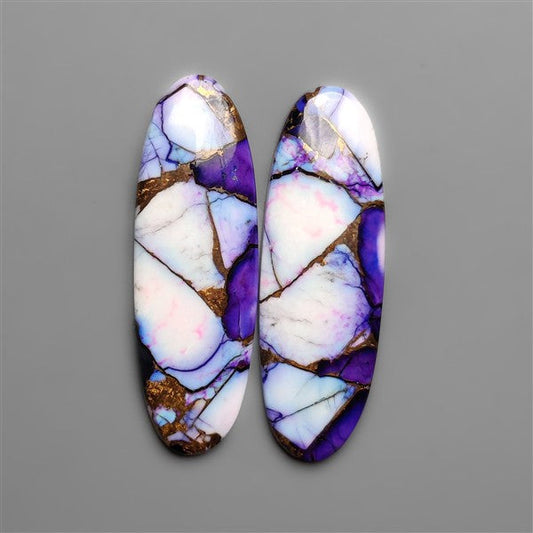 Violet Dahlia Purple Mohave Turquoise Pair