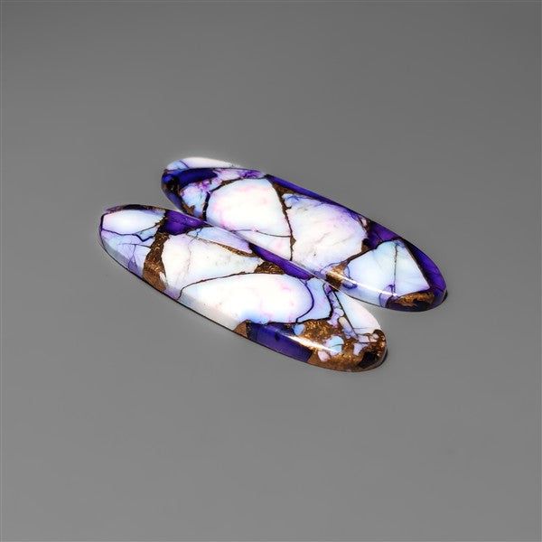 Violet Dahlia Purple Mohave Turquoise Pair