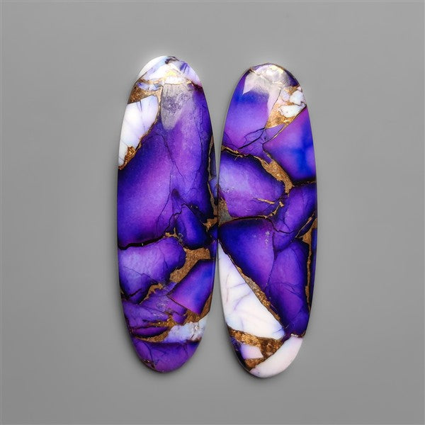Violet Dahlia Purple Mohave Turquoise Pair