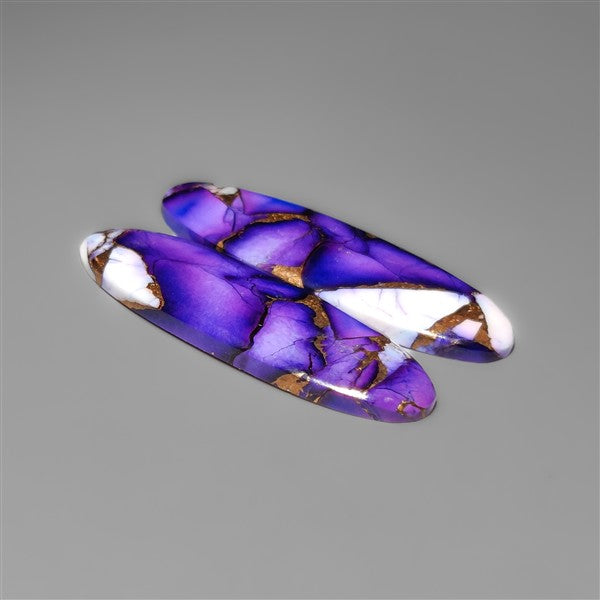 Violet Dahlia Purple Mohave Turquoise Pair