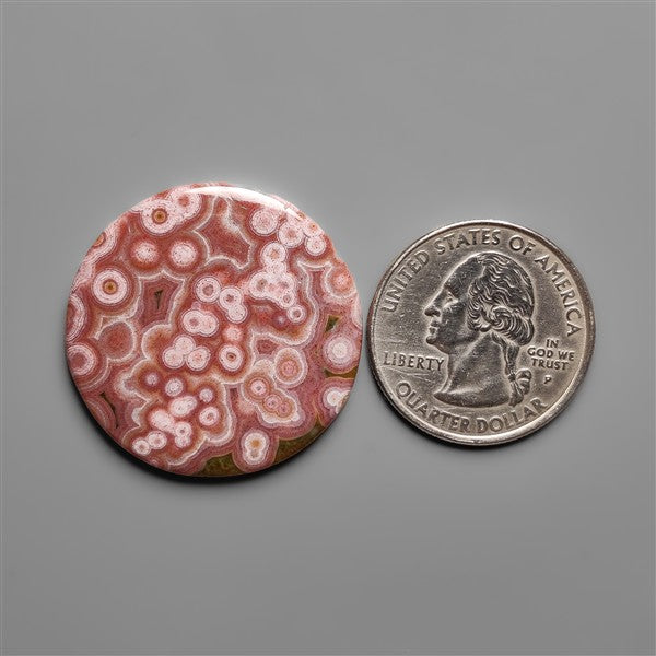 Orbicular Ocean Jasper Cabochon