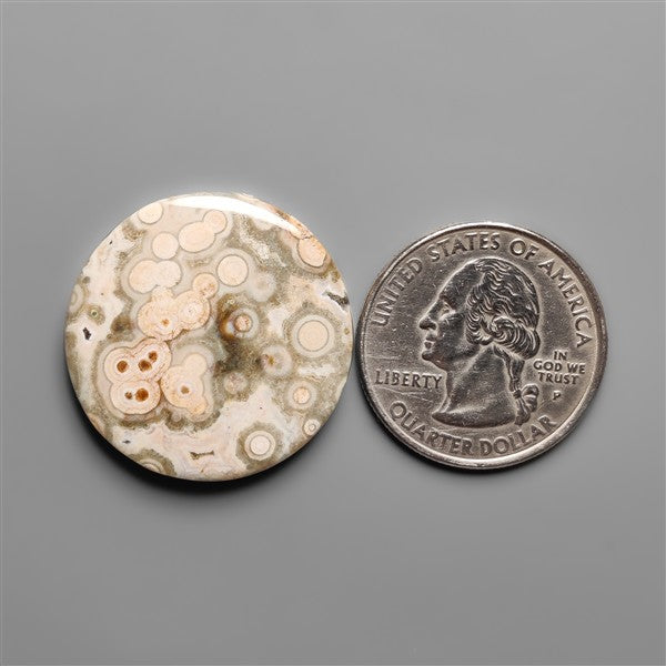 Orbicular Ocean Jasper Cabochon