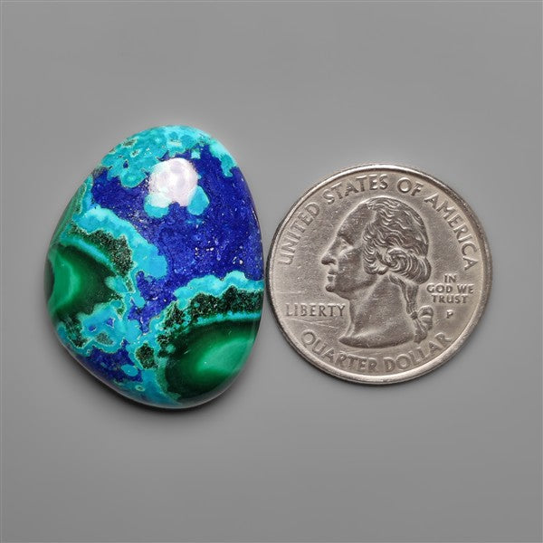 Azurite,Malachite And Chrysocolla Cabochon