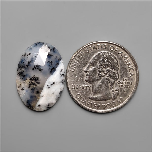 Rose Cut Dendritic Agate