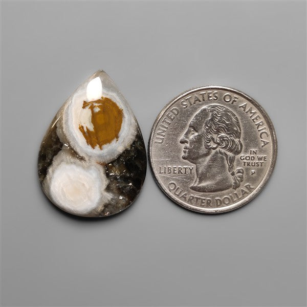 Orbicular Ocean Jasper Cabochon