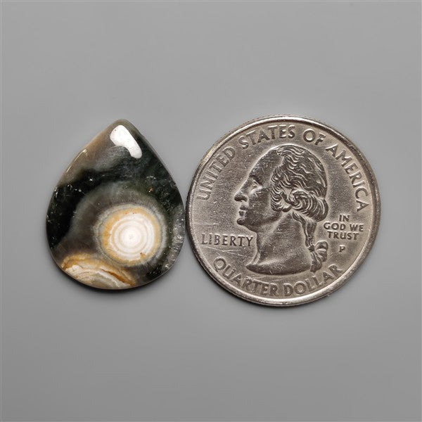 Orbicular Ocean Jasper Cabochon