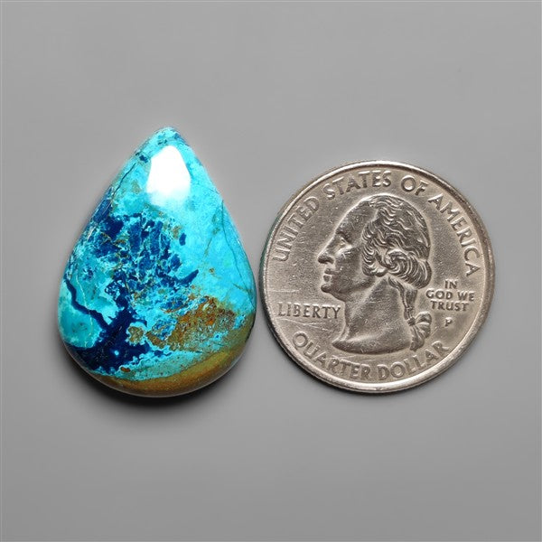 Azurite Shattuckite Cabochon