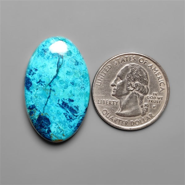 Azurite Shattuckite Cabochon