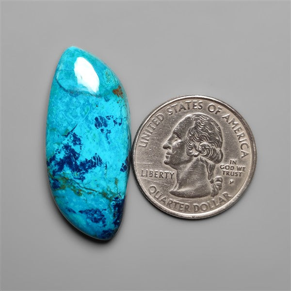 Azurite Shattuckite Cabochon