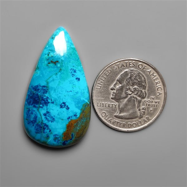 Azurite Shattuckite Cabochon