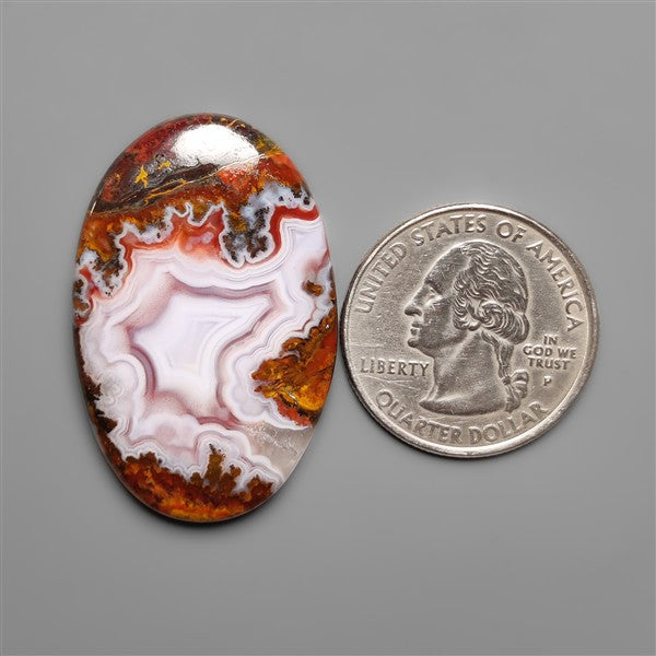 Moroccan Seam Agate Cabochon