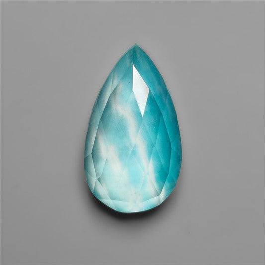 Rose Cut Himalayan Quartz With Peruvian Ice Amazonite Doublet