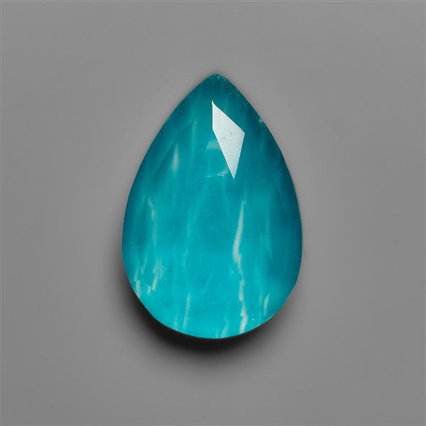 Rose Cut Himalayan Quartz With Peruvian Ice Amazonite Doublet