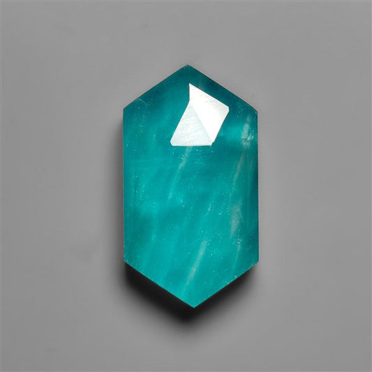 Rose Cut Himalayan Quartz With Peruvian Ice Amazonite Doublet