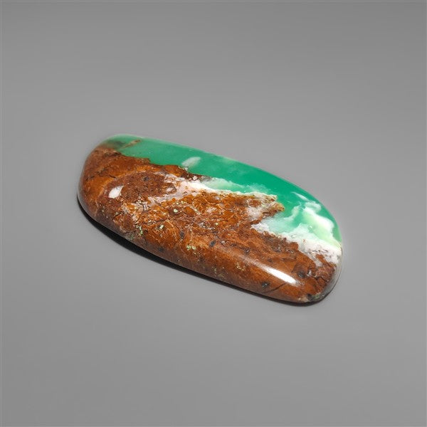 Bi-Color Australian Boulder Chrysoprase Cabochon