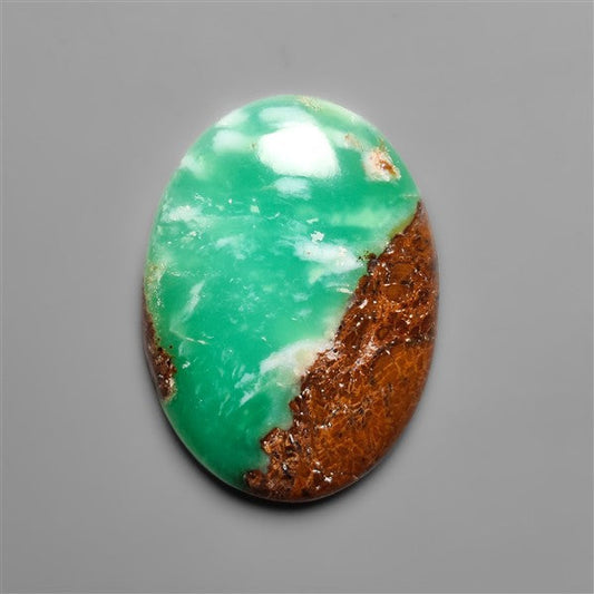 Bi-Color Australian Boulder Chrysoprase Cabochon