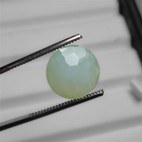 Faceted Aqua Chalcedony Hexagonal Facets