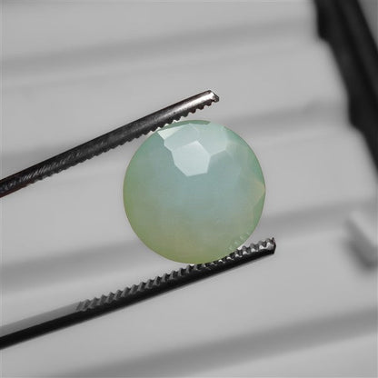 Faceted Aqua Chalcedony Hexagonal Facets