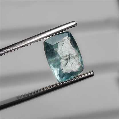 Faceted Moss Aquamarine