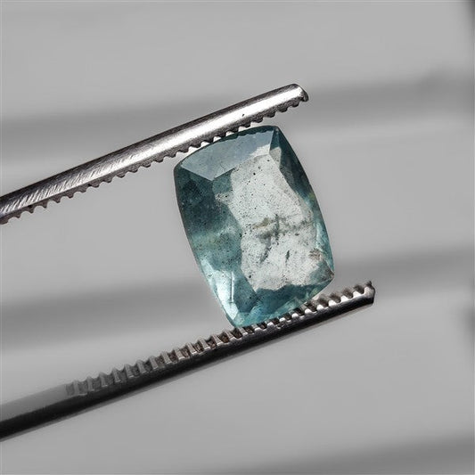 Faceted Moss Aquamarine