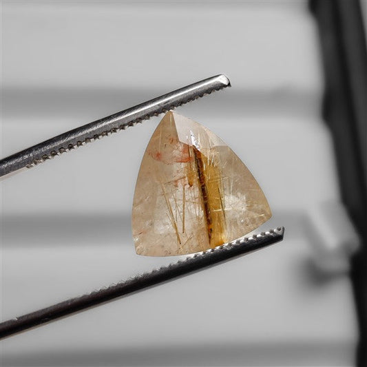 Faceted Golden Rutilated Quartz