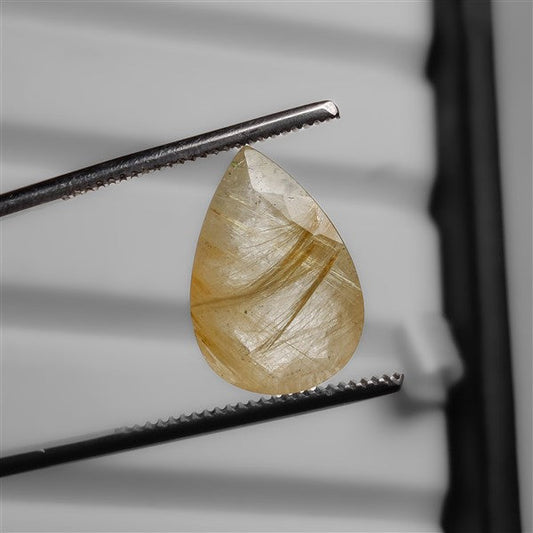 Faceted Golden Rutilated Quartz