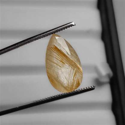 Faceted Golden Rutilated Quartz