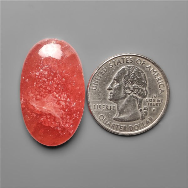 Gemmy Rhodochrosite Cabochon