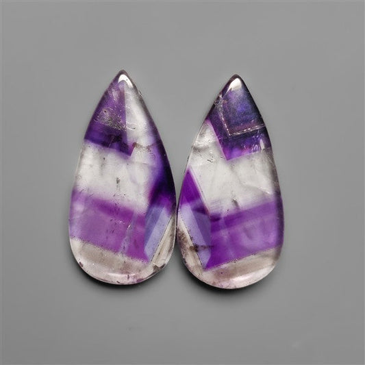 Amethyst Lace Quartz Pair