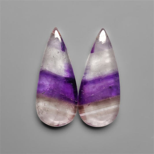 Amethyst Lace Quartz Pair