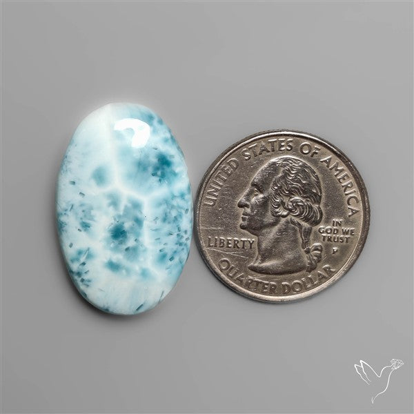 High Grade Larimar Cabochon