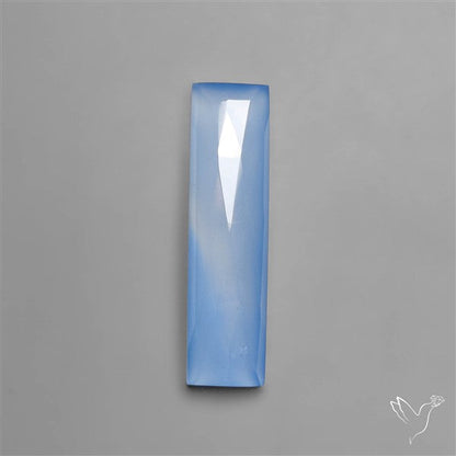 AAA Gem Namibian Blue Chalcedony Long Rose Cut