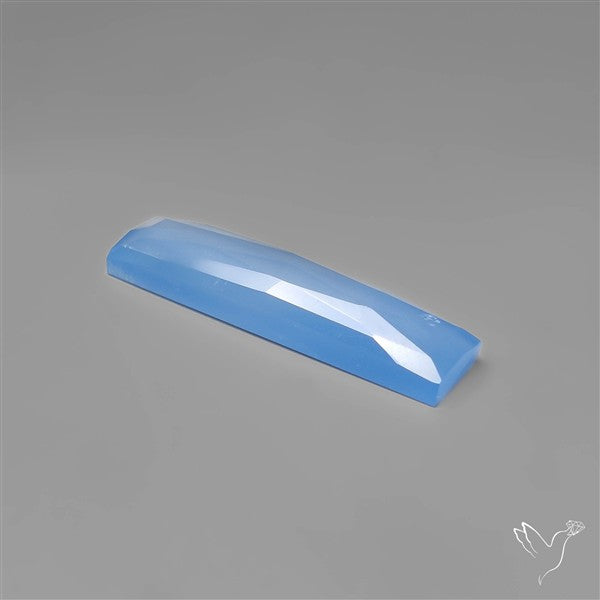 AAA Gem Namibian Blue Chalcedony Long Rose Cut