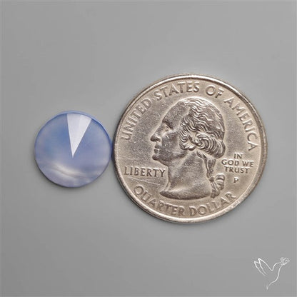 AAA Namibian Blue Chalcedony Radial Cut