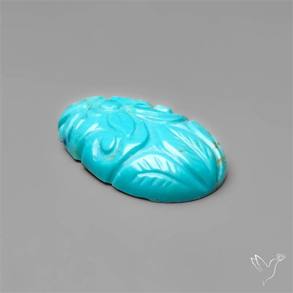 Kingman Turquoise Mughal Carving