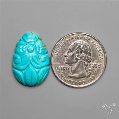 Kingman Turquoise Mughal Carving