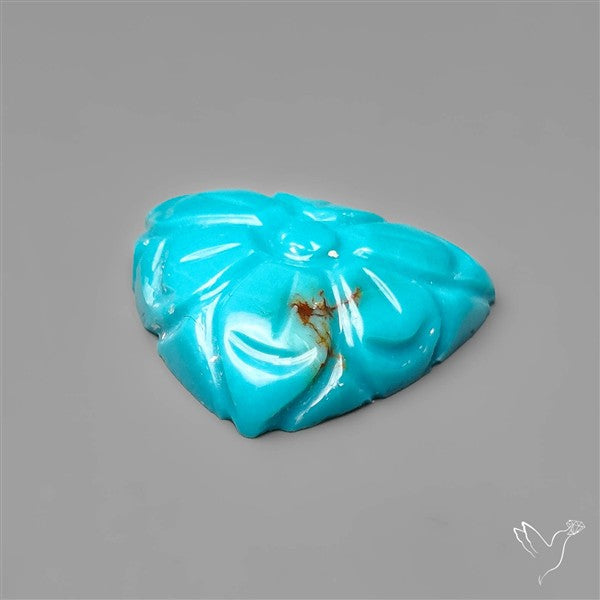 Kingman Turquoise Mughal Carving