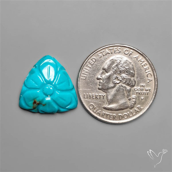 Kingman Turquoise Mughal Carving