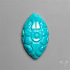 Kingman Turquoise Mughal Carving