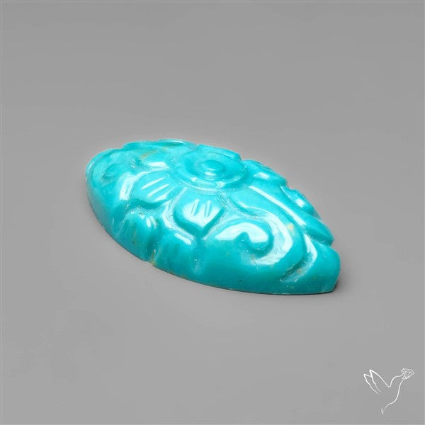 Kingman Turquoise Mughal Carving